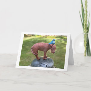 Cartão O Pássaro Azul da Felicidade