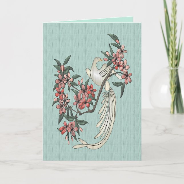 Cartão O Pássaro Cantante (Frente)