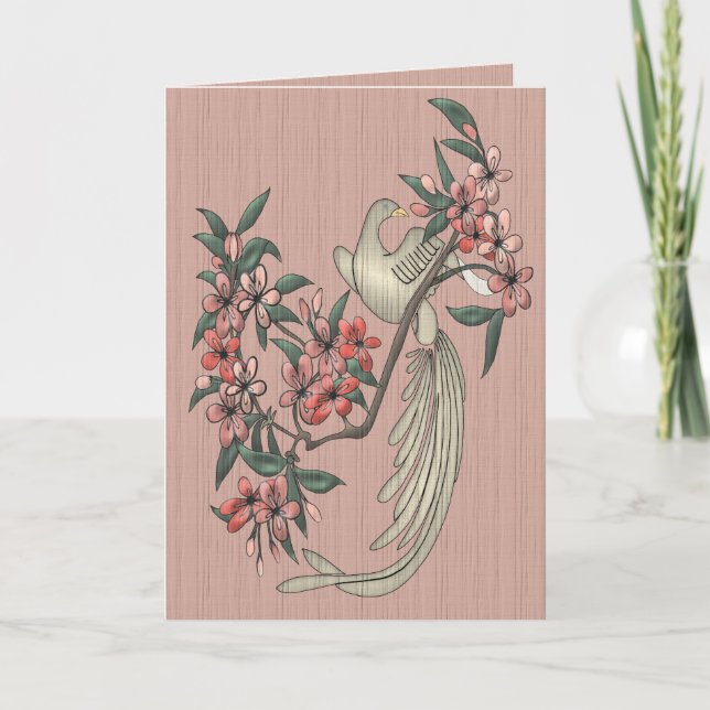 Cartão O Pássaro Cantante (Frente)