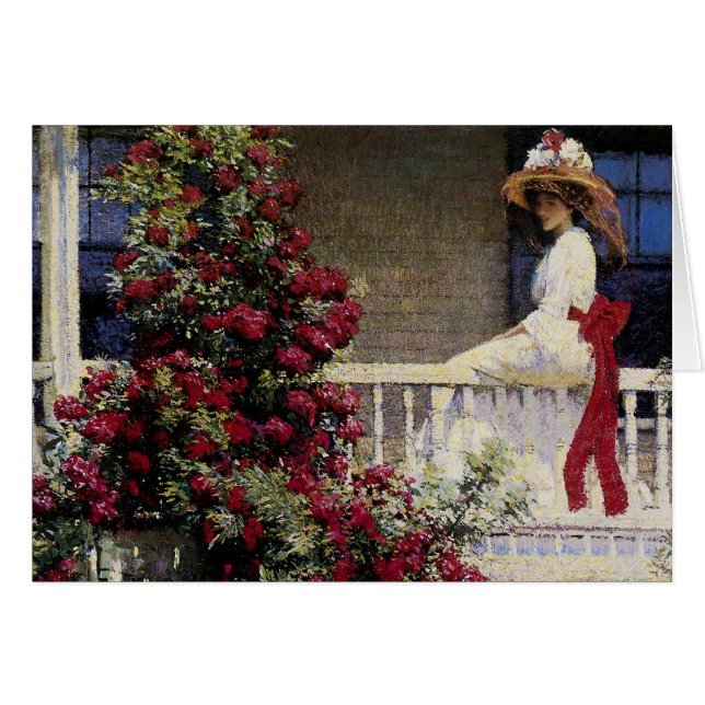 Cartão O passeador carmesim (Frente Horizontal)