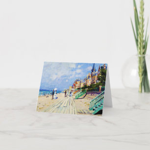 Cartão O passeio em Trouville Claude Monet