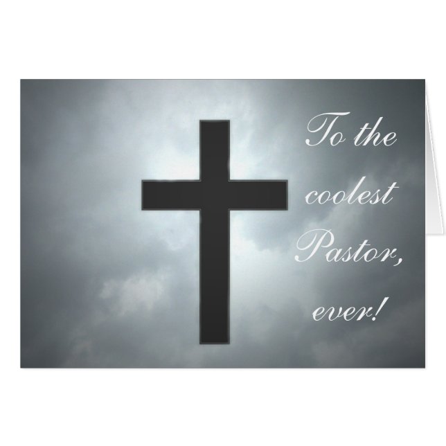 Cartão O pastor o mais fresco nunca (Frente Horizontal)