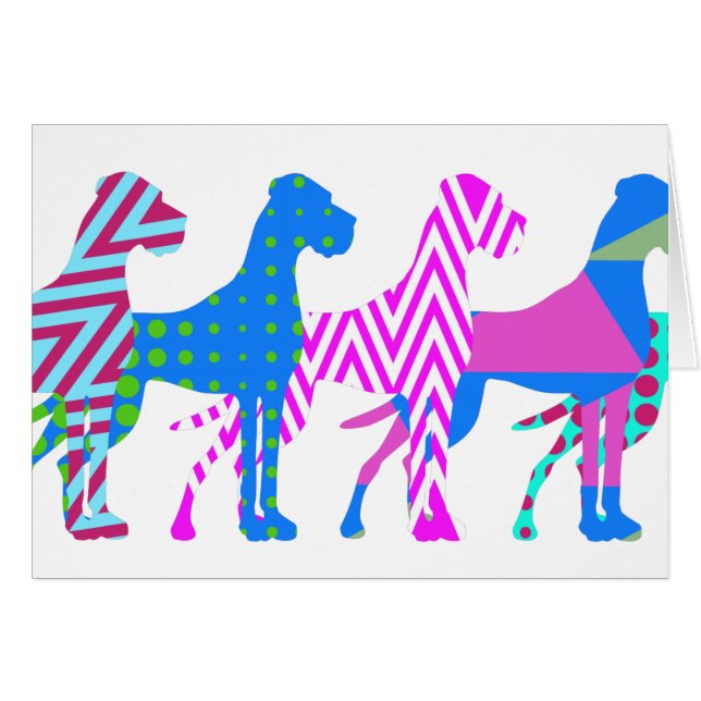 Cartão O Pat Great Dane (Frente Horizontal)