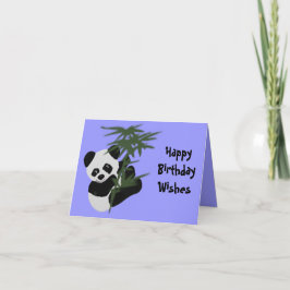 Cartão O pequeno aniversário de Panda