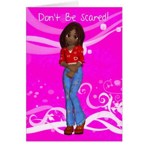 Cartão ø Período, primeiro afro-americano Cutie do