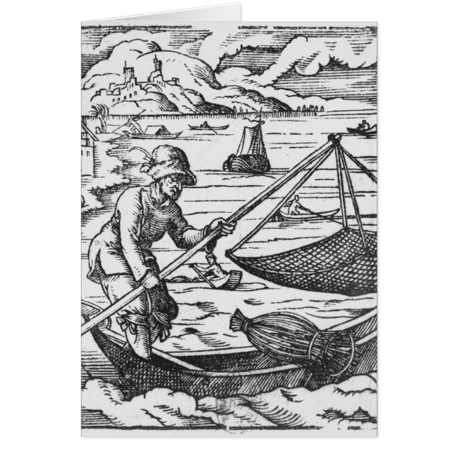 Cartão O pescador (Frente)
