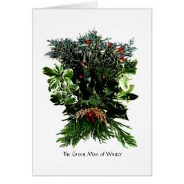 Cartão O Phantasies de Phaedra - homem verde do inverno