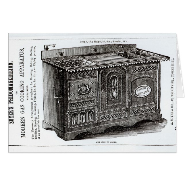 Cartão O Phidomageireion de Soyer (Frente Horizontal)