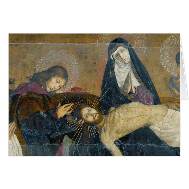 Cartão O Pieta de Avignon, 1450-60 (Frente Horizontal)