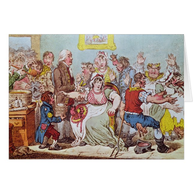 Cartão O Pock da vaca ou os efeitos maravilhosos (Frente Horizontal)