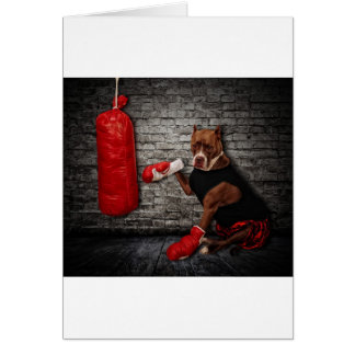 Cartão O poço de boxe