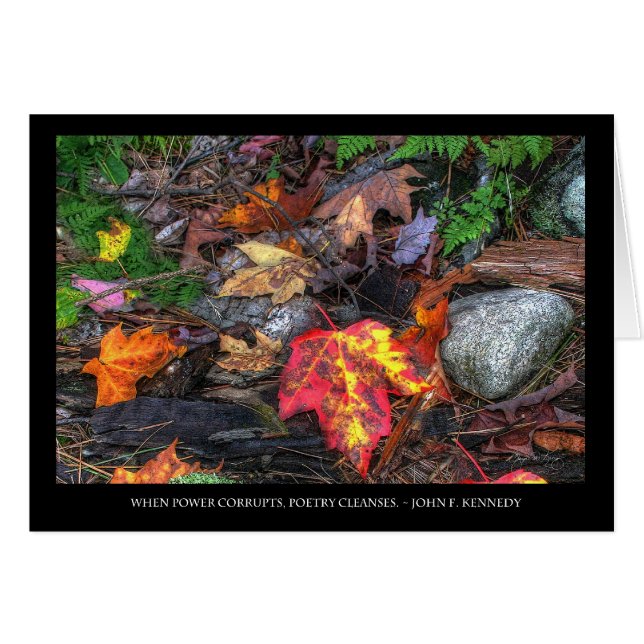 Cartão O poder da poesia (Frente Horizontal)