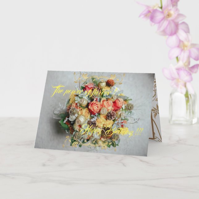 Cartão O poder da ventoinha (Orquídea)