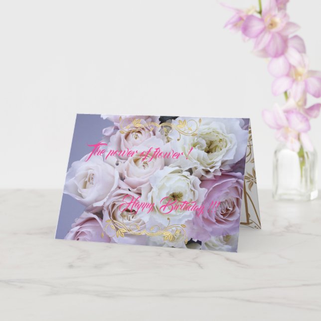 Cartão O poder da ventoinha (Orquídea)