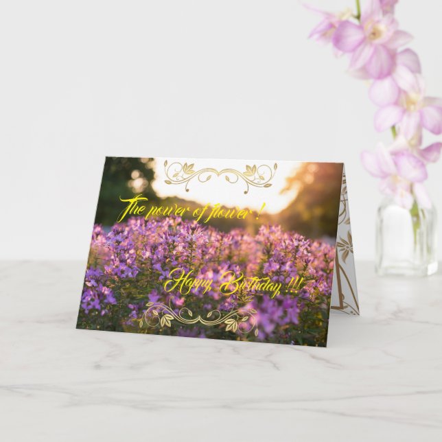 Cartão O poder da ventoinha (Orquídea)