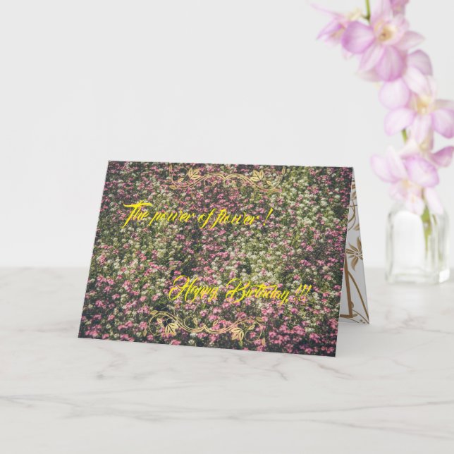 Cartão O poder da ventoinha (Orquídea)