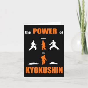 Cartão O Poder De Kyokushin Proud Karate Design Para Kar