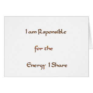 Cartão O Poder Dentro: Energia Importa