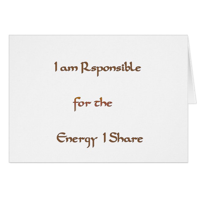 Cartão O Poder Dentro: Energia Importa (Frente Horizontal)