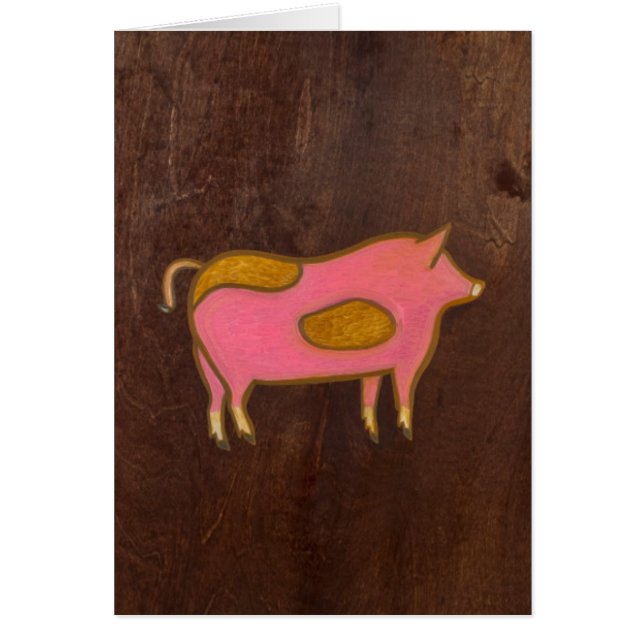 Cartão O porco 2009 (Frente)