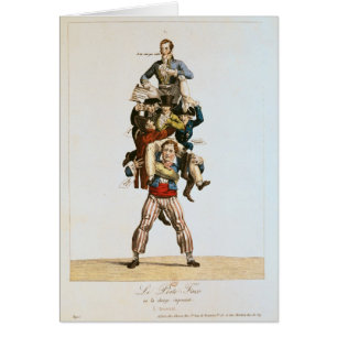 Cartão O porteiro ou, a carga imponente, c.1820