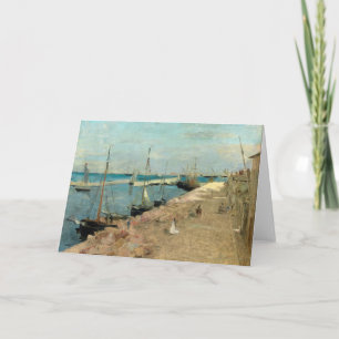 Cartão O porto de Cherbourg Berthe Morisot