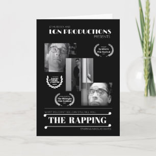 Cartão O Poster de Rapping de filmes oficiais