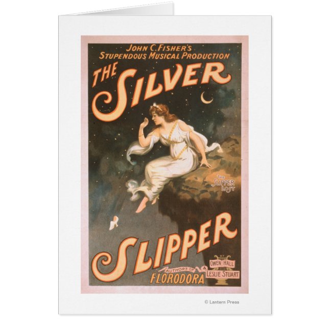 Cartão O Poster de Teatro Musical de Silver Slipper #2 (Frente)