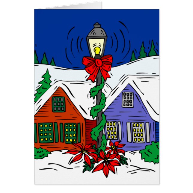 Cartão O Posto da lâmpada - (Frente)