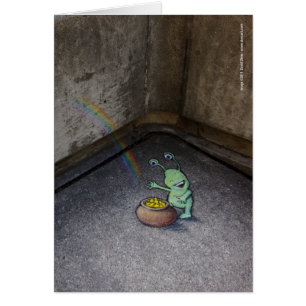 Cartão o pote dos sluggo de ouro