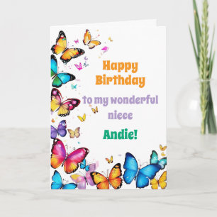 Cartão O Prazer das Borboletas Feliz Aniversário