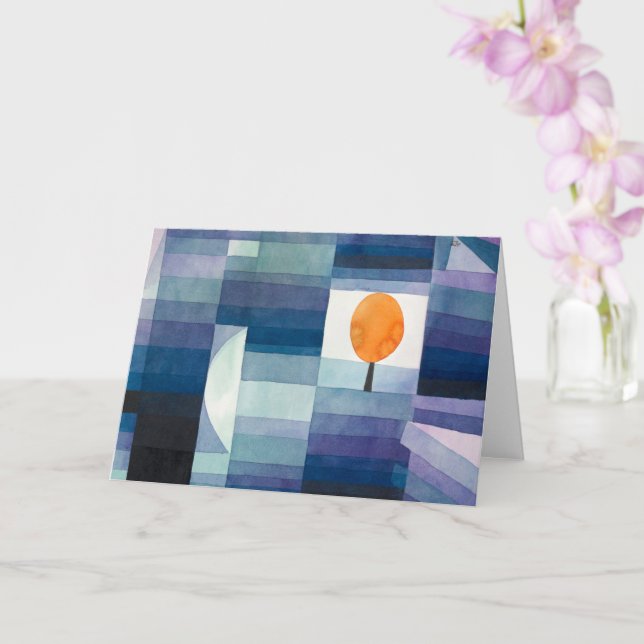 Cartão O prenúncio do outono - Paul Klee - Arte Moderna (Orquídea)