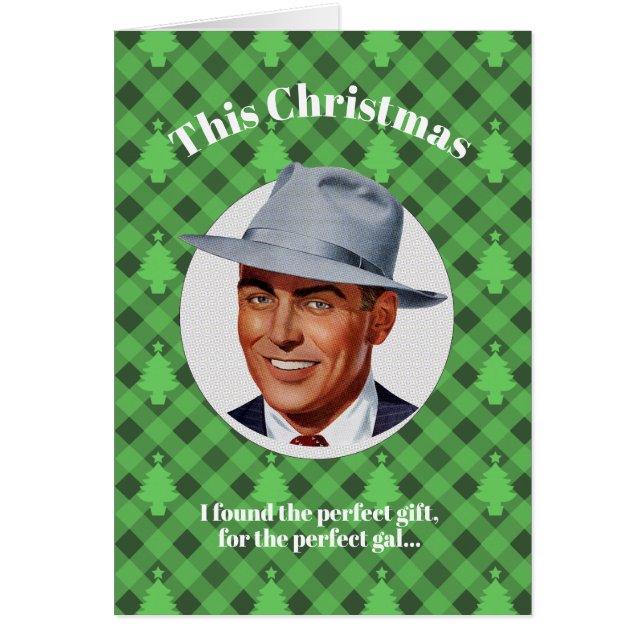 Cartão O presente perfeito para a garota perfeita... (Frente)