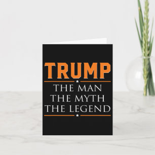 Cartão O Presidente Donald Trump O Homem O Mito A Lenda