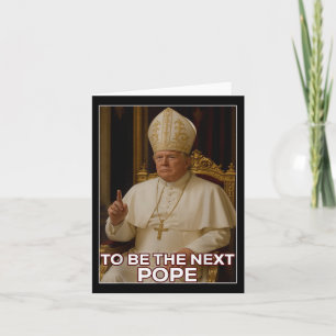 Cartão O Presidente Donald Trump Para Ser O Próximo Papa