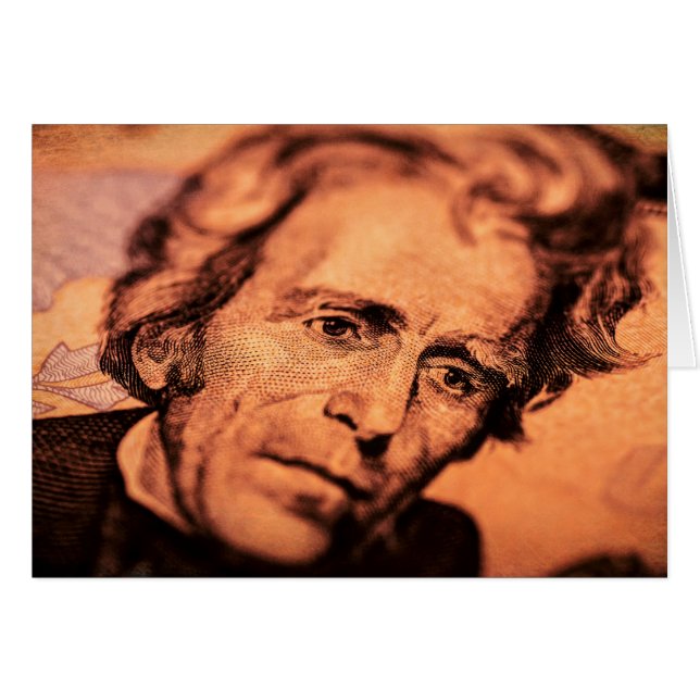 Cartão O Presidente Elusivo Jackson (Frente Horizontal)