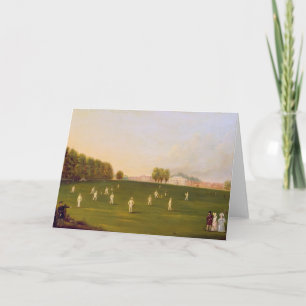 Cartão O primeiro fósforo grande do grilo jogou por