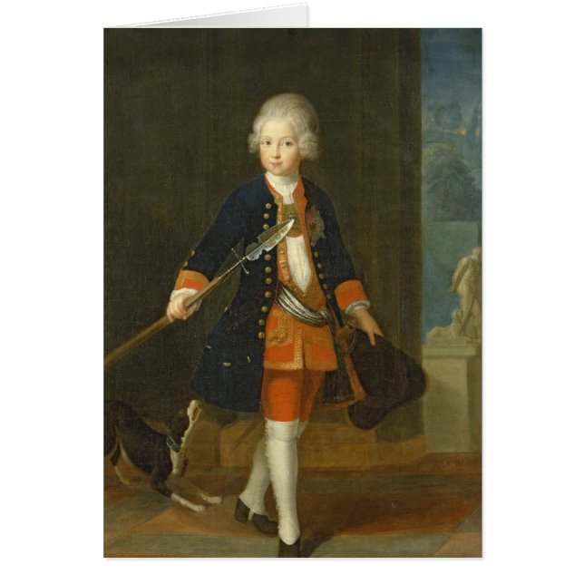Cartão O príncipe herdeiro Frederick II (Frente)