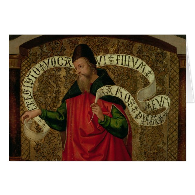 Cartão O profeta Amos, 1535 (Frente Horizontal)