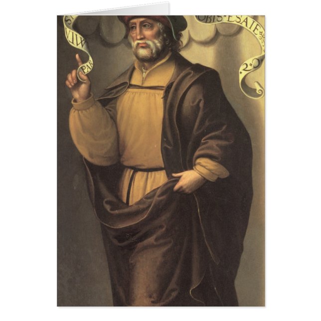 Cartão O profeta Isaiah (Frente)