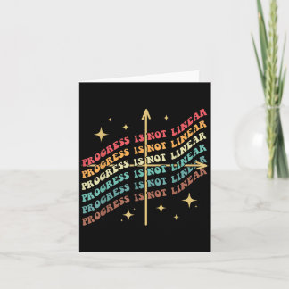 Cartão O Progresso Não é Linear Sped Inspiração Motivacio