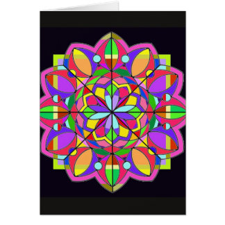 Cartão O projeto do vitral