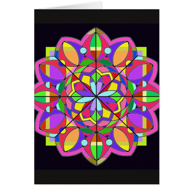 Cartão O projeto do vitral (Frente)