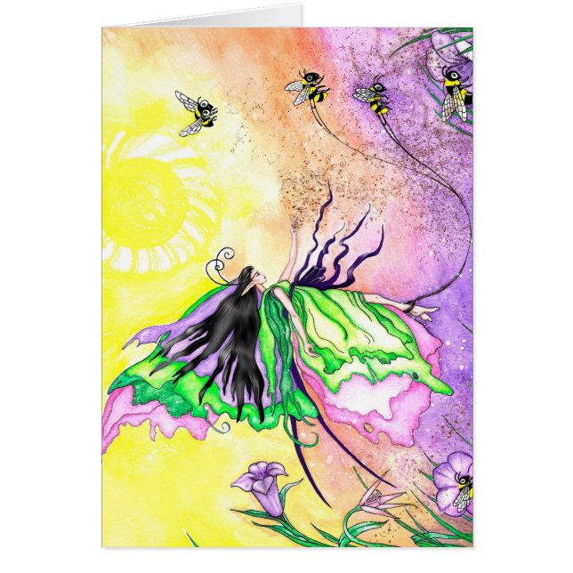 Cartão O Prominado da Polinização (Frente)