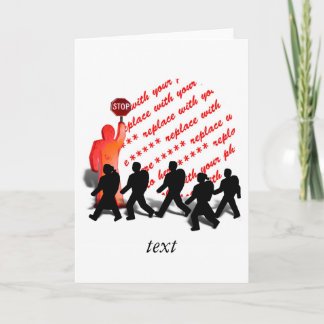 Cartão O Quadro de Fotografias da Guarda Cruzada