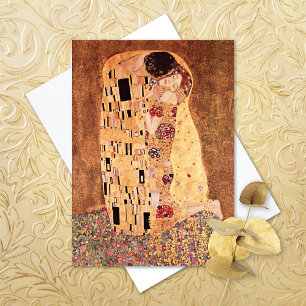 Cartão O Quadro O Beijo de Gustav Klimt