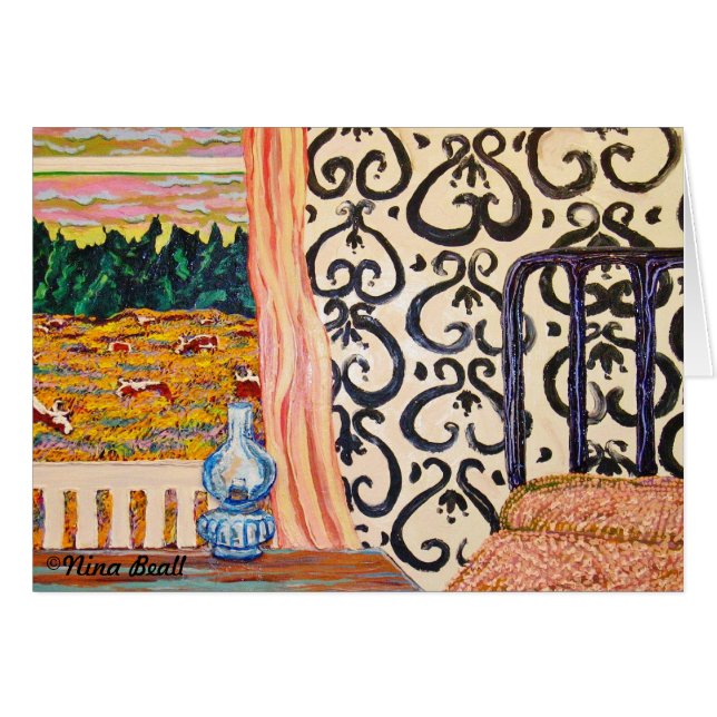 Cartão "O quarto ocidental " (Frente horizontal)