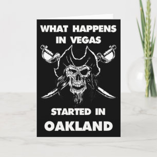 Cartão O que acontece em Vegas começou em Oakland