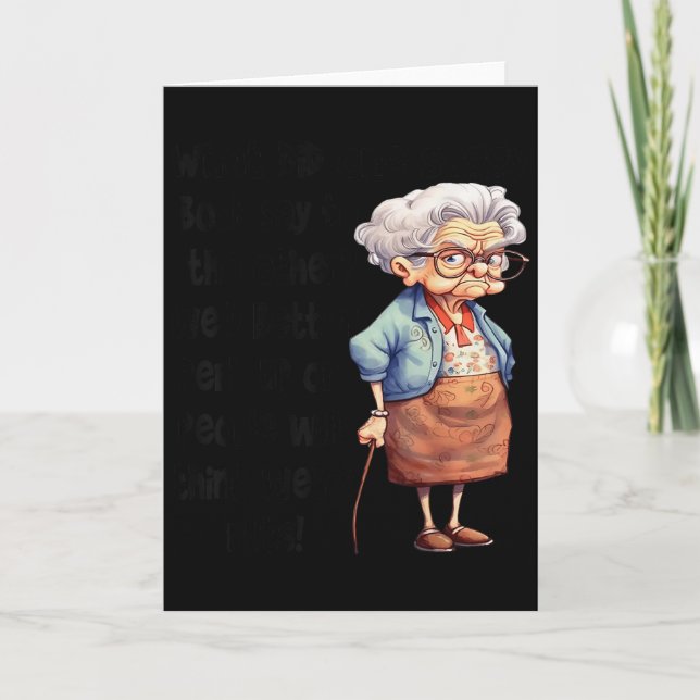 Cartão O Que Disse Uma Flácida À Outra É Melhor Apa (Frente)