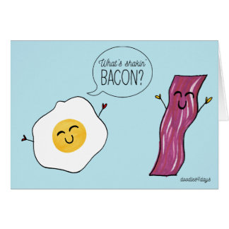 Cartão O que é bacon de Shakin